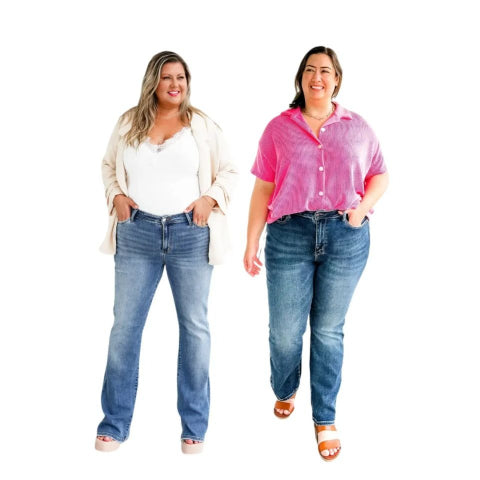 ✨HOT SALE 50% OFF👖New Tummy Control Bootcut Jeans 🔥