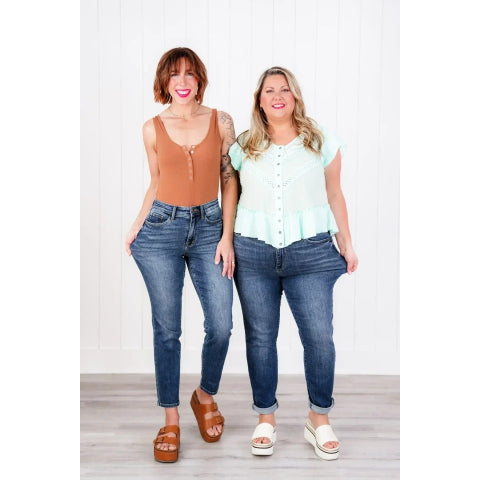 ✨HOT SALE 50% OFF👖New Tummy Control Bootcut Jeans 🔥