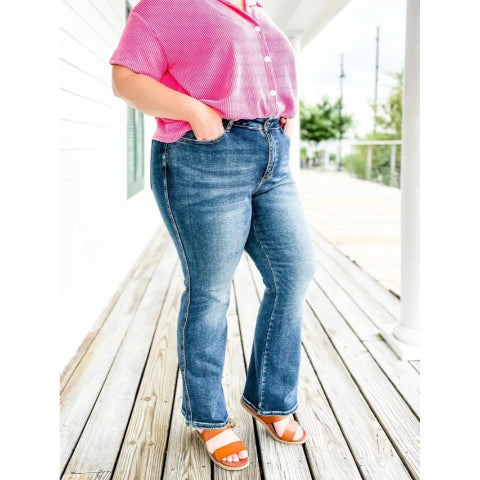 ✨HOT SALE 50% OFF👖New Tummy Control Bootcut Jeans 🔥