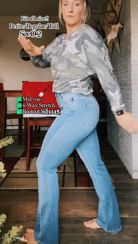 ✨HOT SALE 50% OFF👖New Tummy Control Bootcut Jeans 🔥