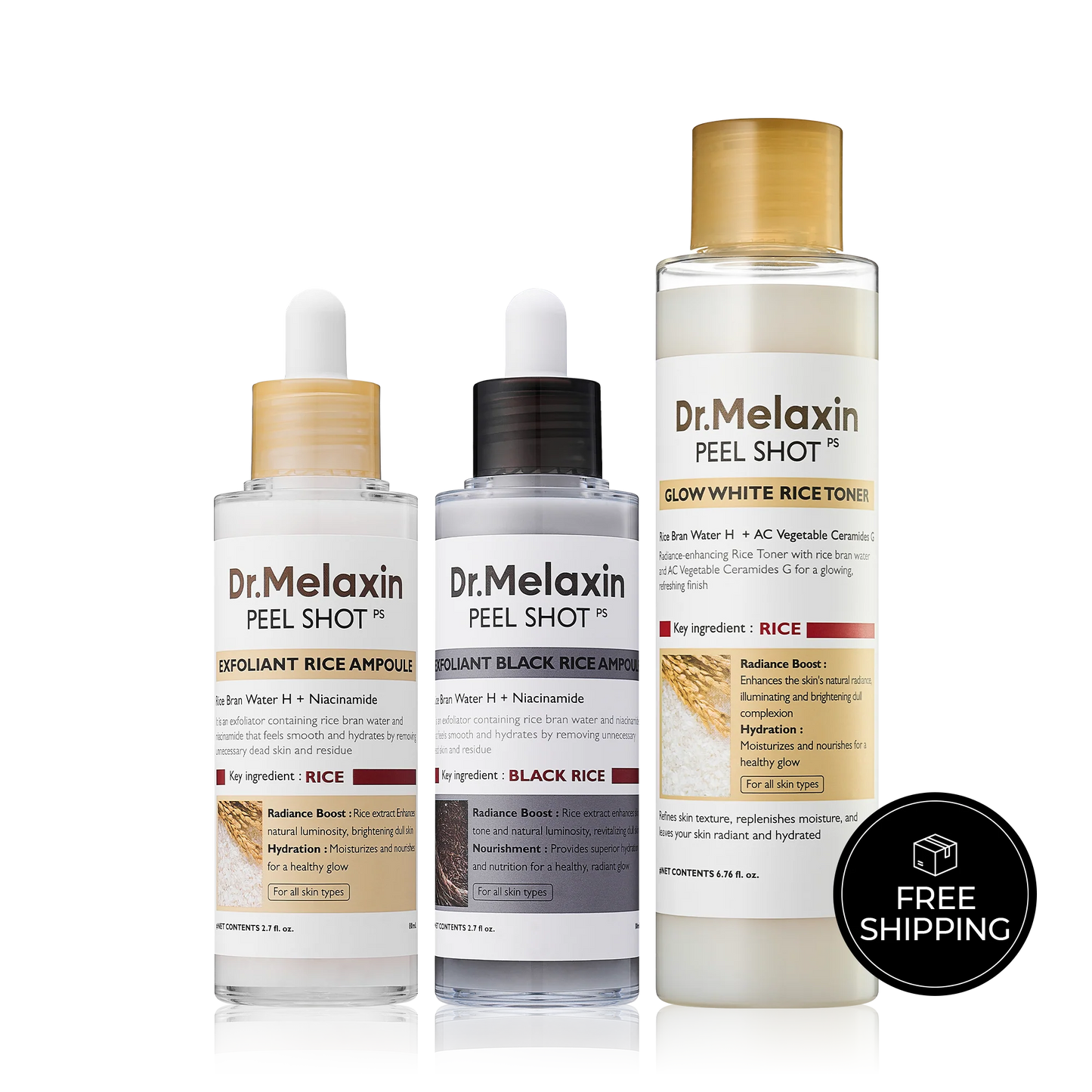 Lux Cove Peel Shot Glow Rice LineHydrating Rice Toner