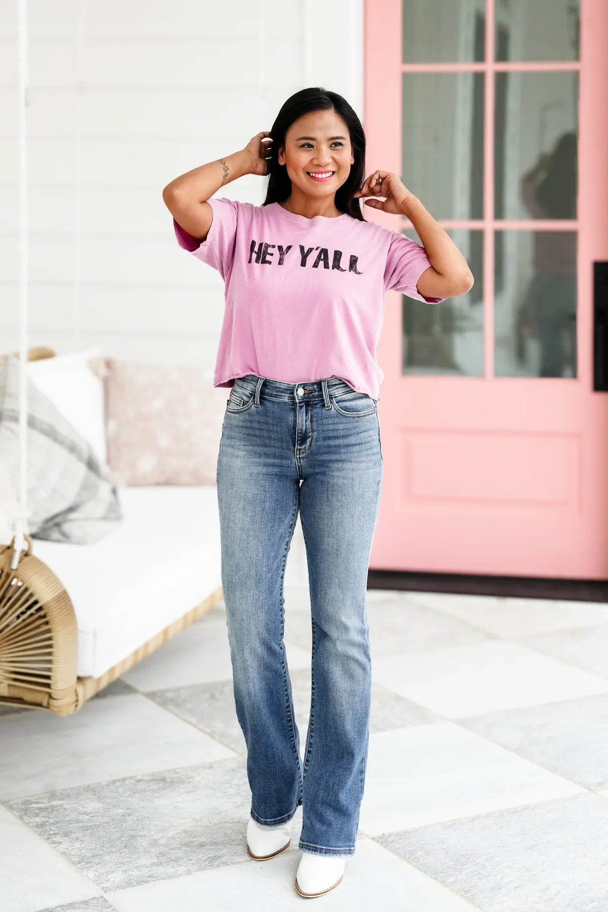 ✨HOT SALE 50% OFF👖New Tummy Control Bootcut Jeans 🔥