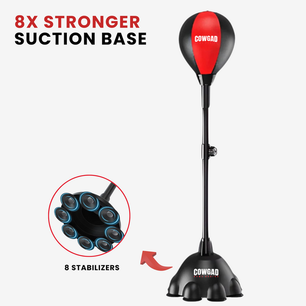 Home Boxing Set - Reflex Punching Ball Stand with Free MMA Gloves